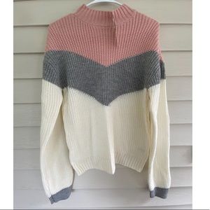 Color block sweater